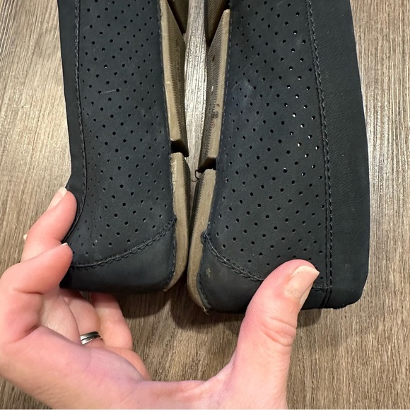 Tommy Hilfiger Navy Leather Loafer Boat Shoe Size 9 - Picture 4 of 4